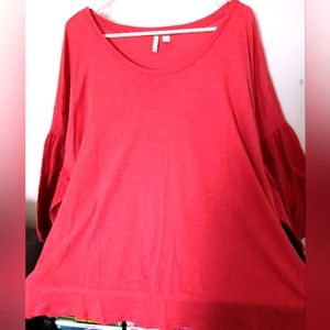 Cato fluffy sleeve mauve blouse, size 26/28W